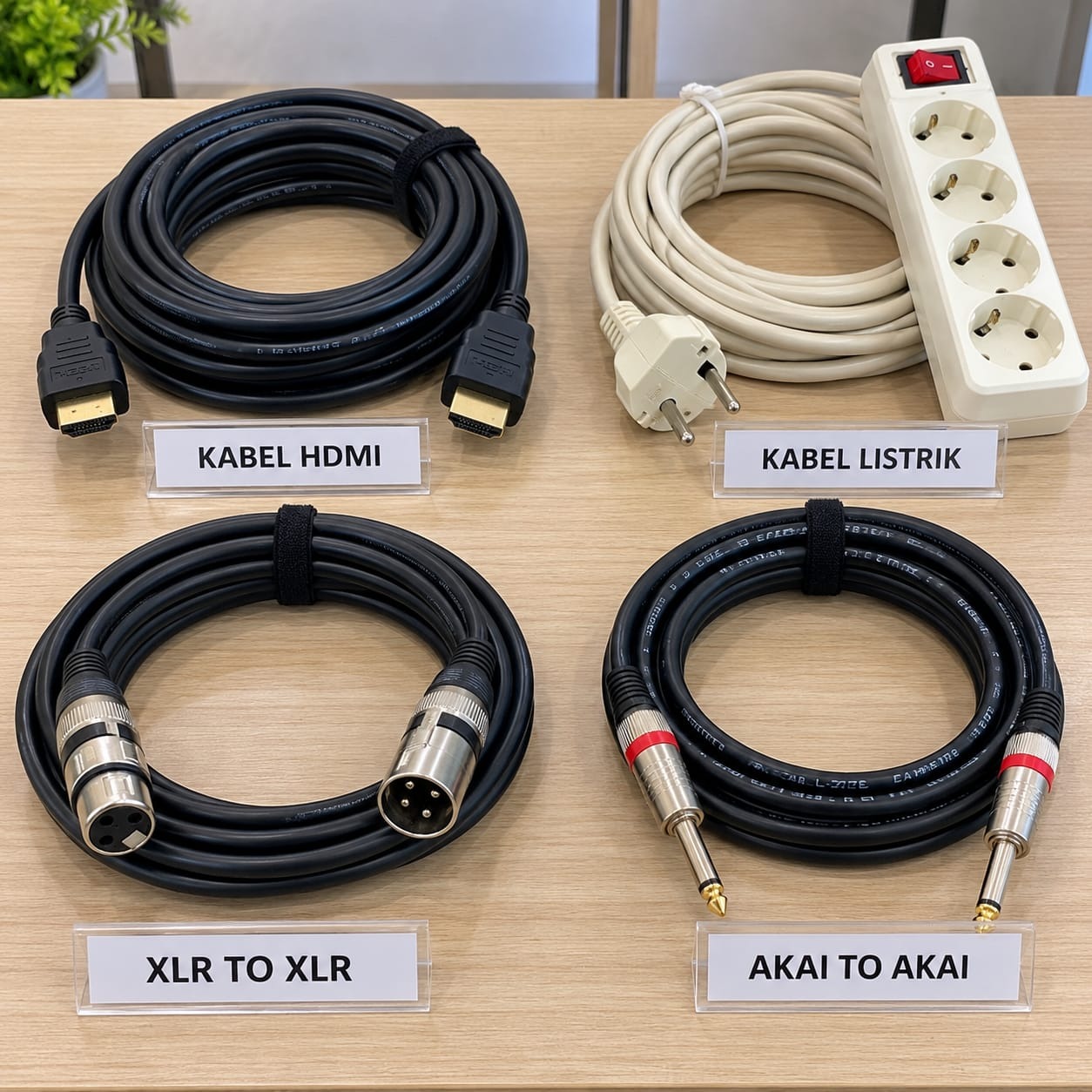 Sewa Kabel HDMI, Kabel Listrik Terminal, & Audio XLR Depok